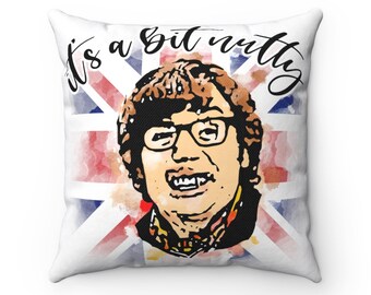 Este café huele a mierda Austin Powers inspirado en el estuche de la funda de almohada Dr. Evil Mike Myers Es un poco loco Divertido Novedad Broma