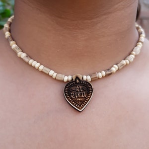 Round Best Quality krishna kanthi mala-handmade tulsi basil necklace-jay Shri radhe Mala-Kanthi mala Beads Tulsi Necklace, Valentine&#39;s Gift,