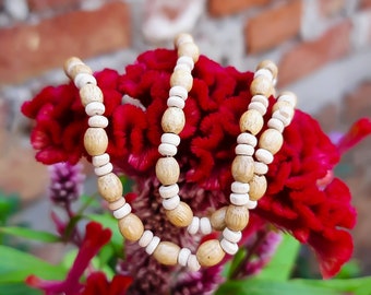 Tulsi Necklace - 1 Round/Basil Kunti Kanthi/Tulsi Necklace-From Vrindavan, Iskcon Mala, Dable  Round Tulsi Kanthi mala