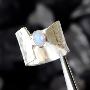 Handmade Moonstone Ring 925 Sterling Silver, Gemstone Jewelry, Sterling Silver Women&#39;s Ring, Birthstone Jewelry, Unique Ring, Gift for Her