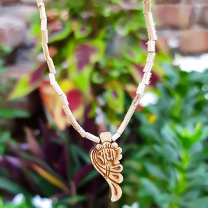 ISKCON Tulsi Shri Radha Pendant Mala- Shri radhe Mala 1 round, Shree Radhe Holy name-handmade tulsi basil necklace-Shri radhe Mala Vrindavan