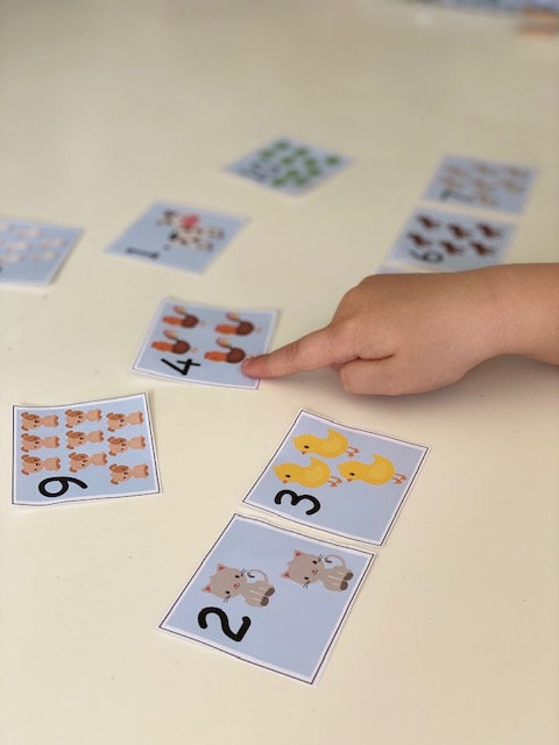 Number Cards, Counting Resources, Home Education, Maths Activities, Farm Resources, Numbers to 10, Home Learning, Learning to Count, EYFS image 4