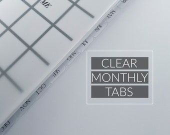 MONATLICHE TABS - minimal, schick und leicht | Englisch - Deutsch