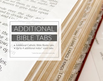 ZUSÄTZLICHE BIBEL-TABS - minimal, chic und leicht | Englisch - Deutsch - Individuell