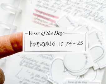 Verse of the Day Stickers | 9pcs Die Cut