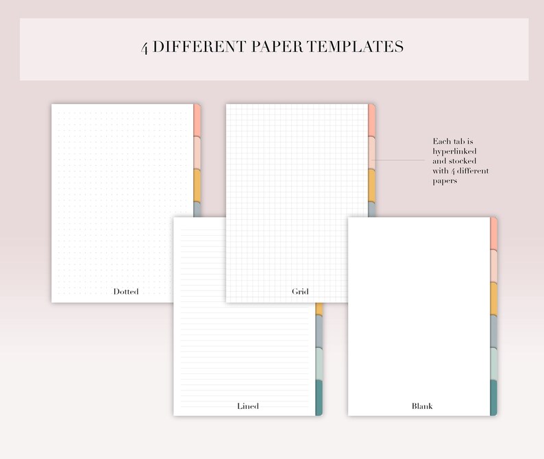 Digital Notebook Goodnotes Template Goodnotes Notebook Etsy