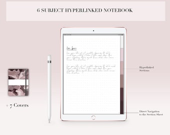 Digitales Notizbuch, Goodnotes Vorlage, Goodnotes Notizbuch, Notability Vorlage, Notability Notizbuch, Goodnotes Journal, Burgundy Dotted Edt.