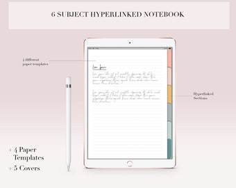 Digitales Notizbuch, Goodnotes Vorlage, Goodnotes Notizbuch, Notability Vorlage, Notability Notizbuch, Goodnotes Journal