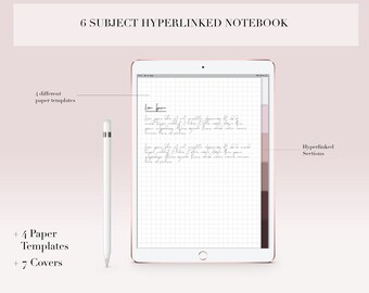 Digitales Notizbuch, Goodnotes Vorlage, Goodnotes Notizbuch, Notability Vorlage, Notability Notizbuch, Goodnotes Journal, Burgundy Edition