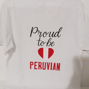 Proud to be Peruvian kids t-shirt