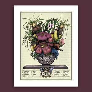 Kanto Flora Art Print