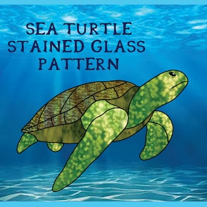 Sea Turtle Stained Glass Pattern