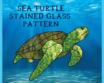 Sea Turtle Stained Glass Pattern