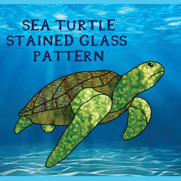 Sea Turtle Stained Glass Pattern
