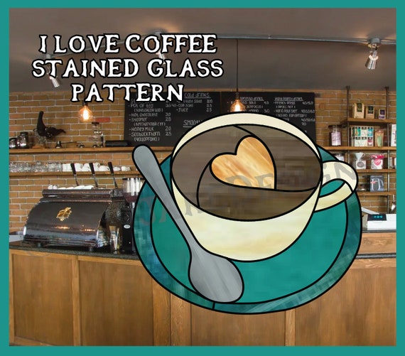 Coffee Mug Stained Glass Pattern