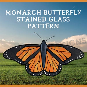 Monarch Butterfly Stained Glass Pattern