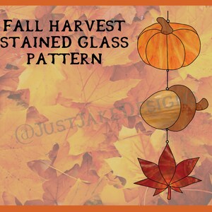 Fall Harvest Stained Glass Pattern