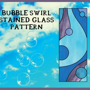Bubble Swirl Stained Glass Pattern