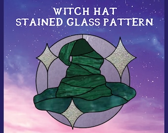 Witch Hat Stained Glass Pattern