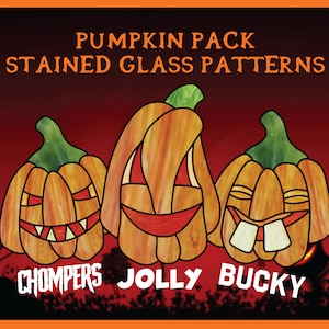 Pumpkin Pack Stained Glass Patterns