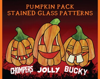 Pumpkin Pack Stained Glass Patterns