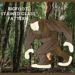 Bigfoot Stained Glass Pattern