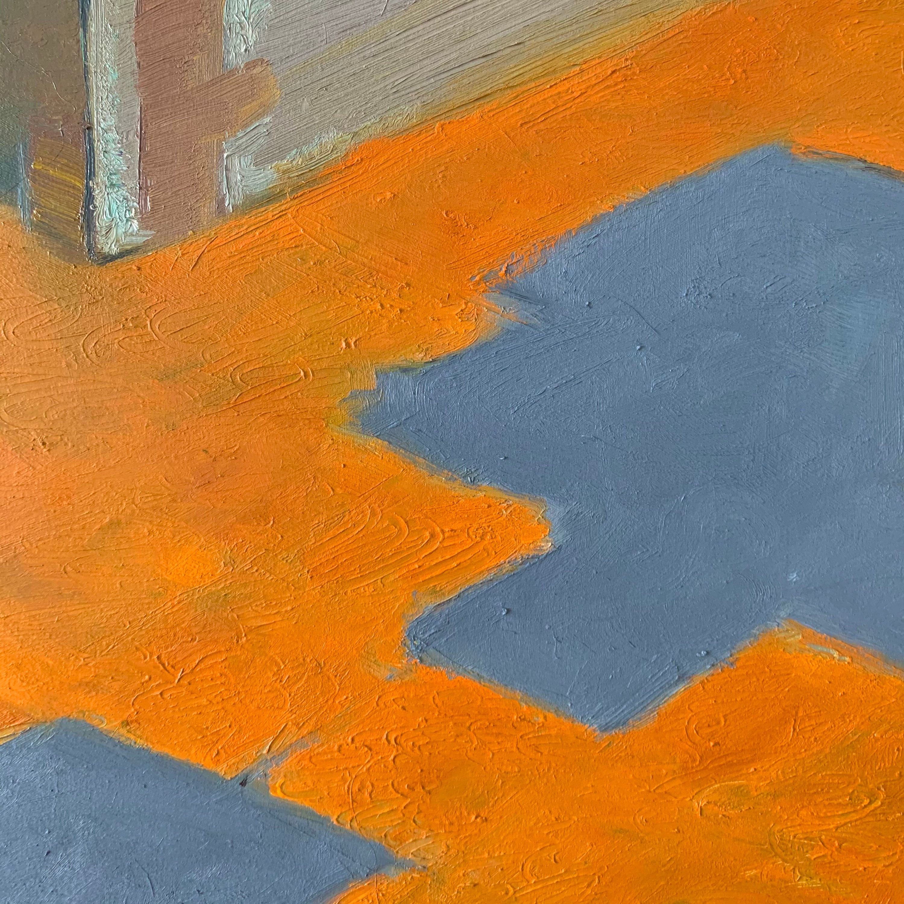 Orange Abstract Painting Abstract Wall Art Original Canvas Art Etsy