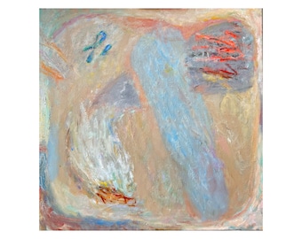 Original Abstract Oil Painting: Textured Wall Art (27x27)