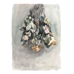 Watercolor Flower Painting Rose Wall Art Floral Decor Watercolor Art Floral Bouquet 12 by 8 by MAVARTO