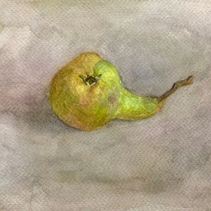 梨、梨とリンゴの絵画、静物画、果物の絵画、果物、リンゴ、梨