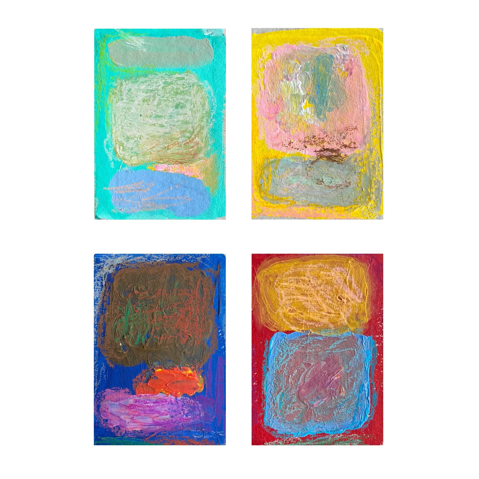 Contemporary Abstract Painting Colorful Abstract Art Etsy