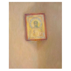 Religious Painting Christian Art Religious Wall Art Icon Wall Art Jesus Painting Original Oil Painting 8 by 11 by MAVARTO
