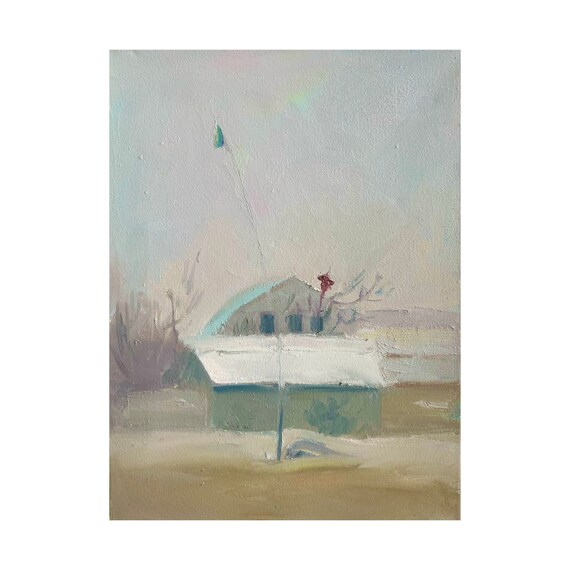 風景画 田舎の風景 壁アート 田舎の絵画 油絵 16 x 12 MAVARTO