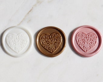 Heart Wax Seal -Self-Adhesive Wax Seal Sticker - Valentine's Day