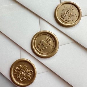 Holiday Wax Seals - USA SELLER - Wax Seal Sticker - Premade Wax Seals- Christmas Card Envelope Wax Seals