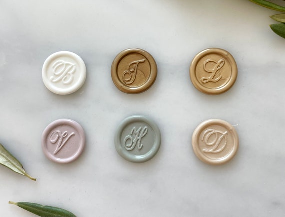 Custom Wax Seal Sticker USA Seller Self-adhesive Already Applied Wax Seals  .75 Inch Diameter Seal 