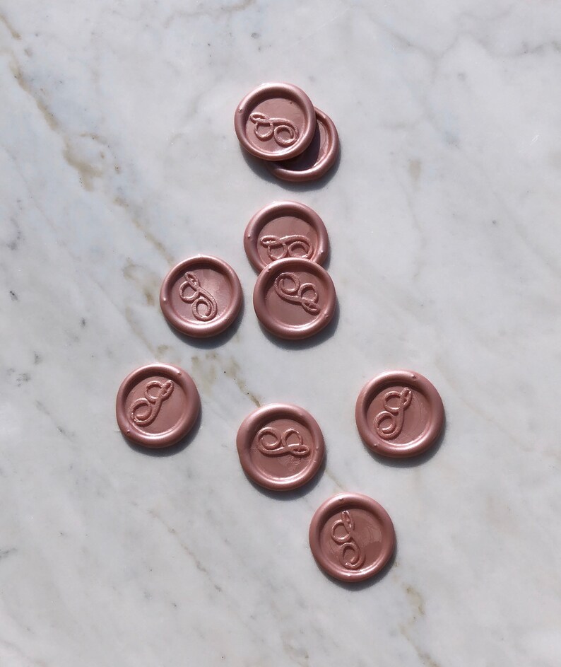 Custom Wax Seals selfadhesive Wax Monogram Seal initial Etsy