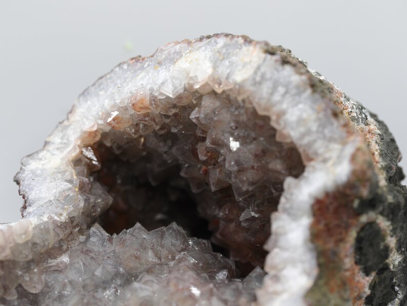 Moroccan HEMATOID Ferruginous Quartz Red Quartz gemstone crystal GEODE grounding, balancing, clarity & transformation image 6