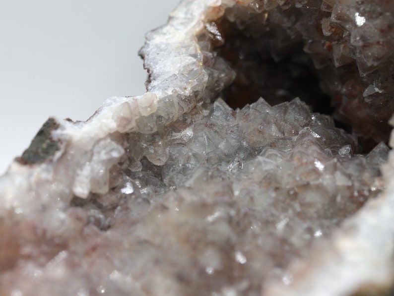 Moroccan HEMATOID Ferruginous Quartz Red Quartz gemstone crystal GEODE grounding, balancing, clarity & transformation image 7