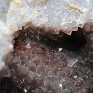 Moroccan HEMATOID Ferruginous Quartz Red Quartz gemstone crystal GEODE grounding, balancing, clarity & transformation image 8