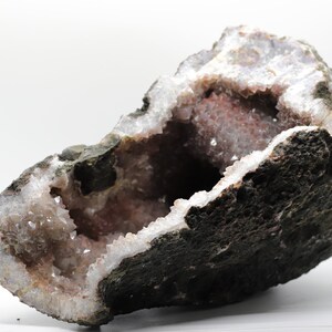 Moroccan HEMATOID Ferruginous Quartz Red Quartz gemstone crystal GEODE grounding, balancing, clarity & transformation image 7