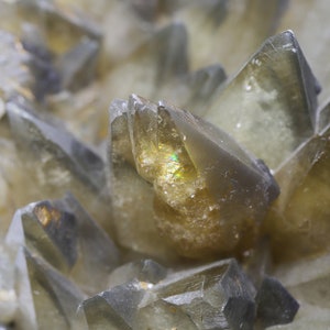 natural raw Moroccan SMOKY QUARTZ gemstone crystal cluster GEODE grounding, protection & balancing image 6