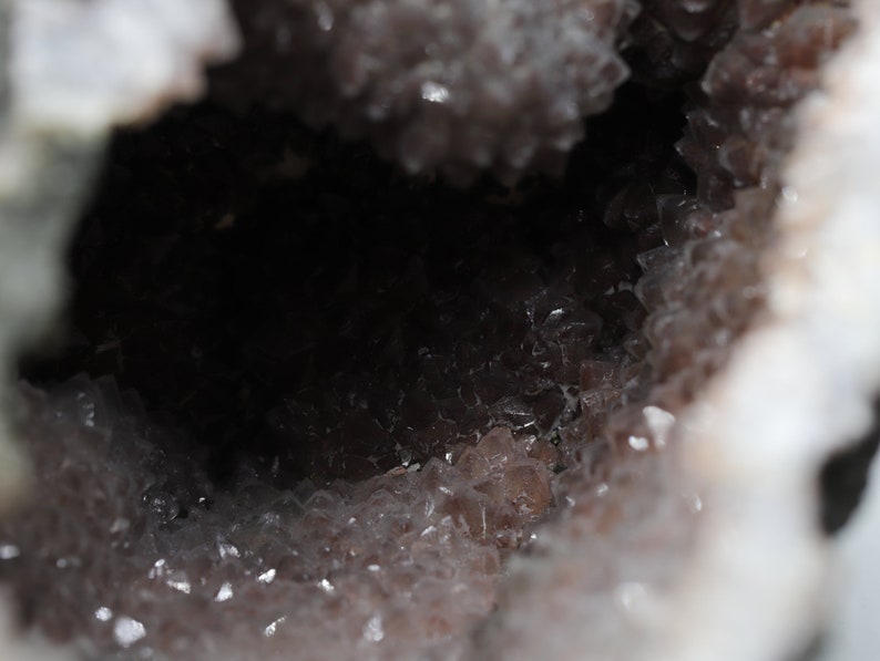 Moroccan HEMATOID Ferruginous Quartz Red Quartz gemstone crystal GEODE grounding, balancing, clarity & transformation image 9