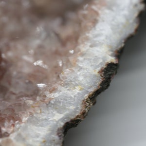 Moroccan HEMATOID Ferruginous Quartz Red Quartz gemstone crystal GEODE grounding, balancing, clarity & transformation image 10