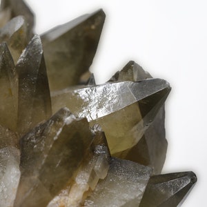 natural raw Moroccan SMOKY QUARTZ gemstone crystal cluster GEODE grounding, protection & balancing image 9