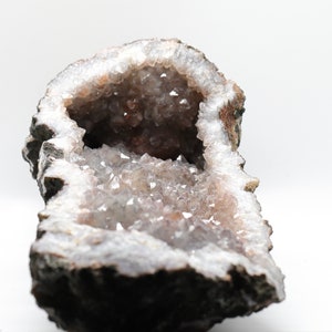 Moroccan HEMATOID Ferruginous Quartz Red Quartz gemstone crystal GEODE grounding, balancing, clarity & transformation image 3