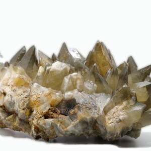 natural raw Moroccan SMOKY QUARTZ gemstone crystal cluster GEODE grounding, protection & balancing image 3