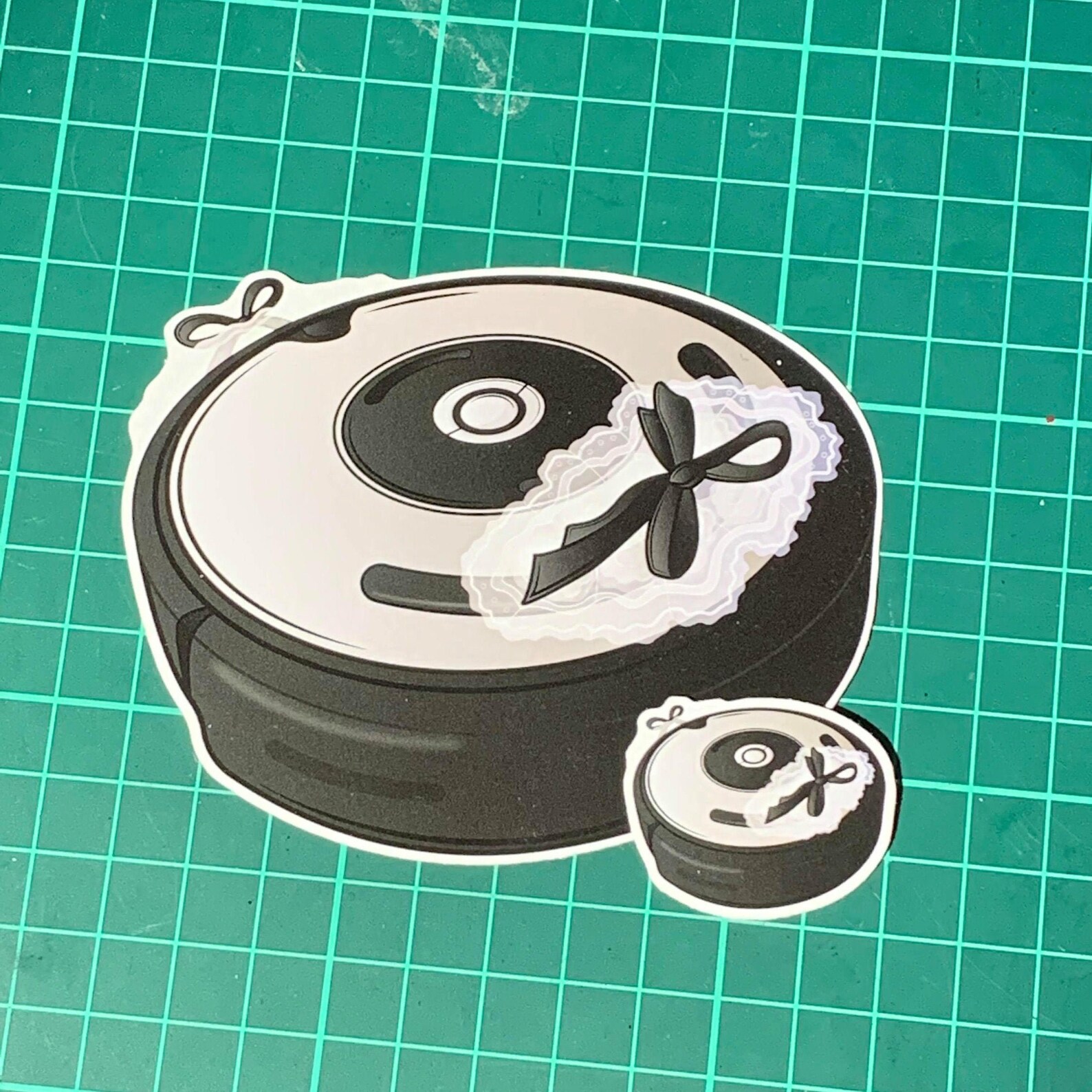 Maid Roomba and Ask Me About My Roomba Vinyl Stickers Etsy