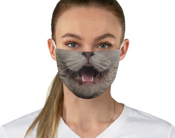Cat Face Fabric Face Mask