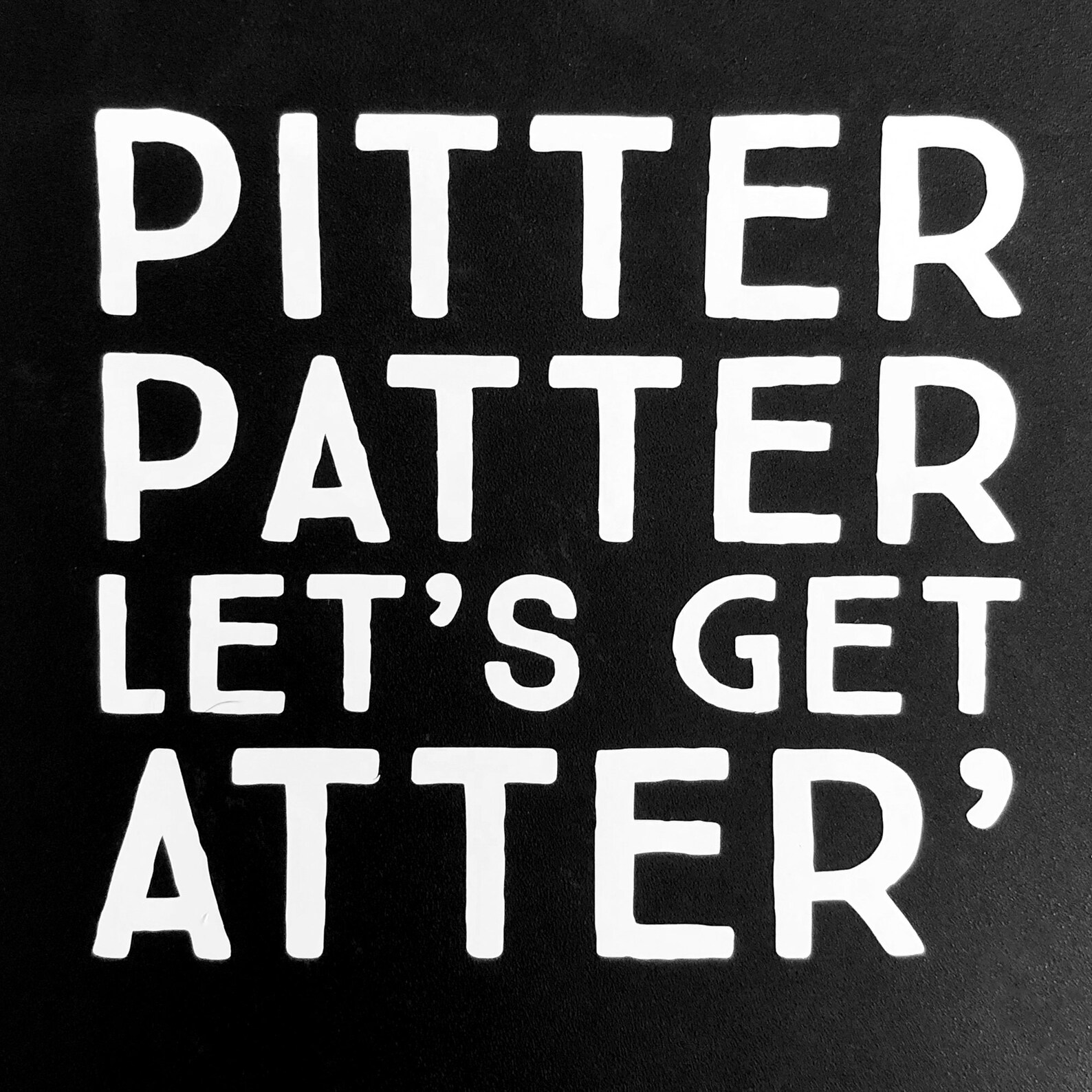 Pitter Patter Decal Etsy